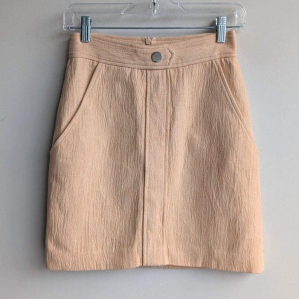 Maje linen/cotton mini skirt